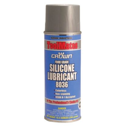 Crown® by Aervoe® 205-8036 Silicone Lubricant, 16 oz Aerosol Can, Clear Glass, 40 to 110 deg F